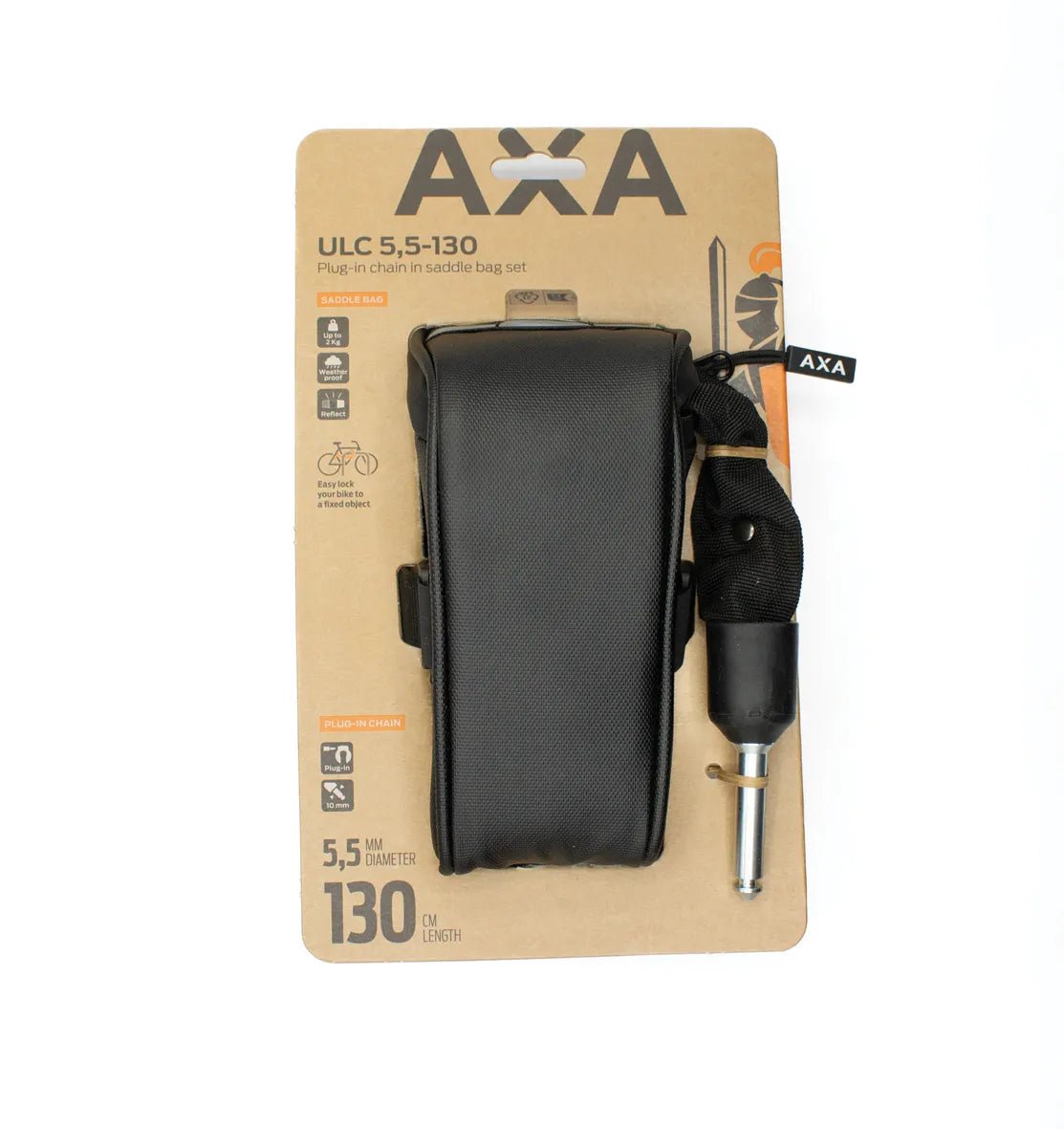 AXA ULC 130/5,5 Plug - in ketju satulalaukussa, , , - Polku Cycle Store