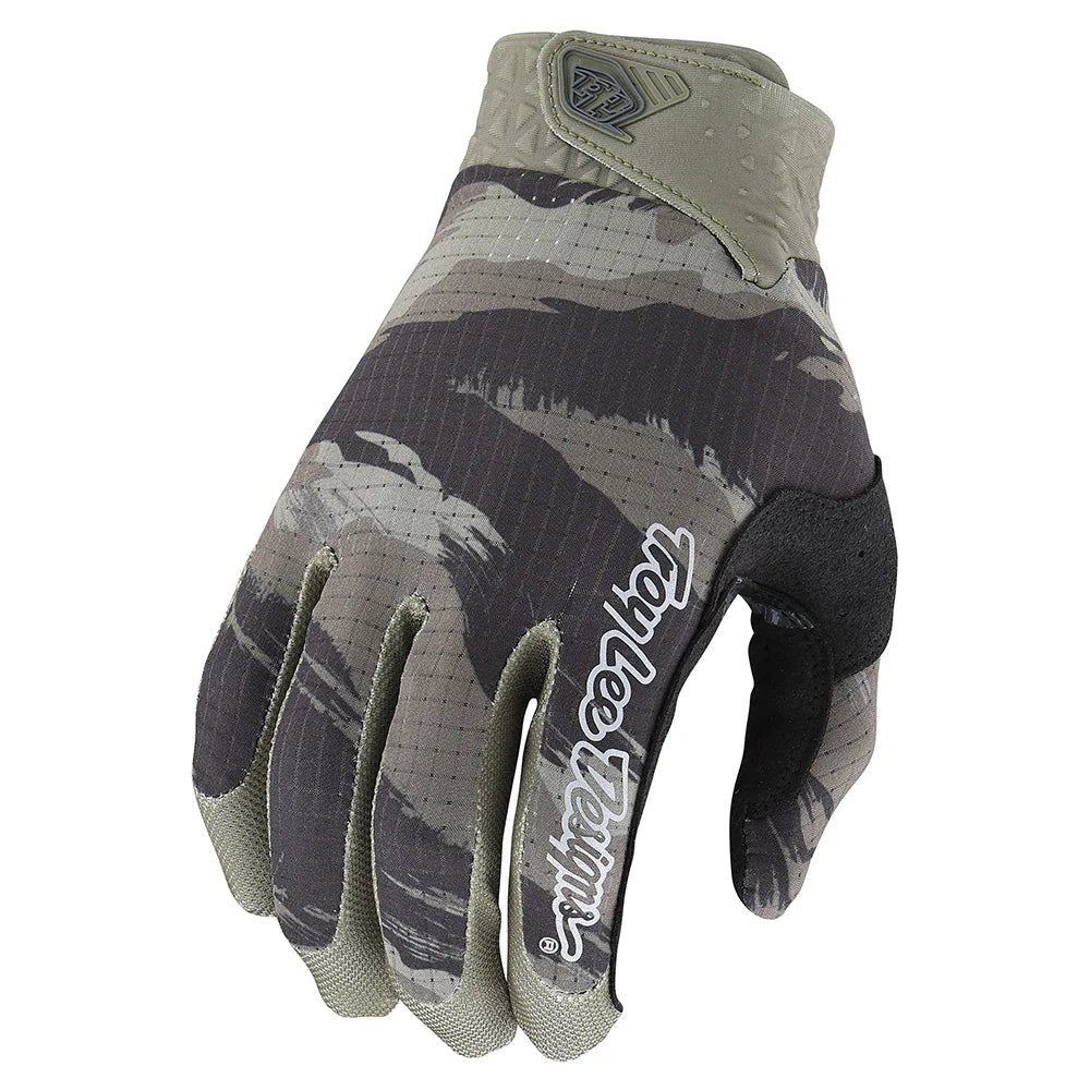 TLD Air Camo Glove, Camo Army Green, L, - Polku Cycle Store