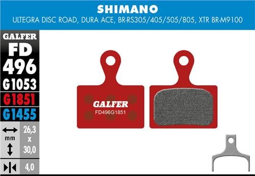 Galfer Advanced Shimano G1851 jarrupalat, , , - Polku Cycle Store
