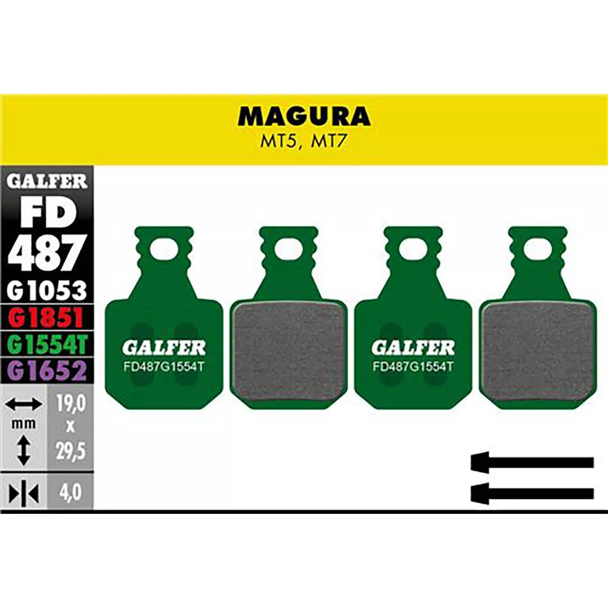 Galfer Pro G1554T Magura jarrupalat, , , - Polku Cycle Store