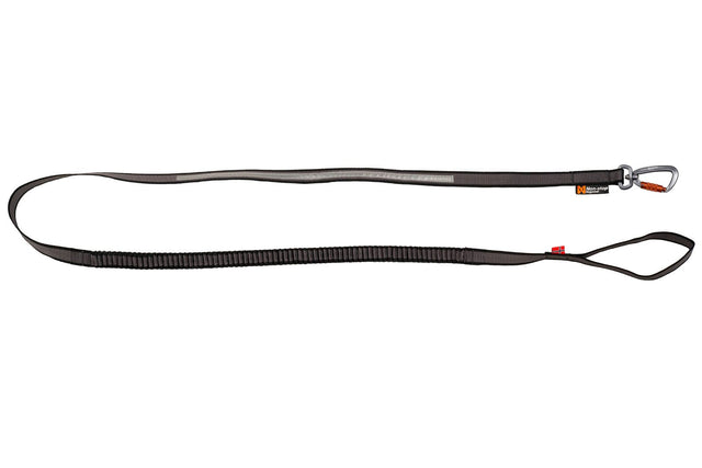 Non - stop dogwear Touring bungee leash, 2m/13mm, Black/Grey, - Polku Cycle Store